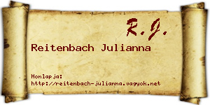 Reitenbach Julianna névjegykártya